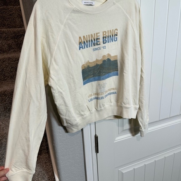 Anine Bing Arlo Sweatshirt Desert Road - Picture 5 of 11